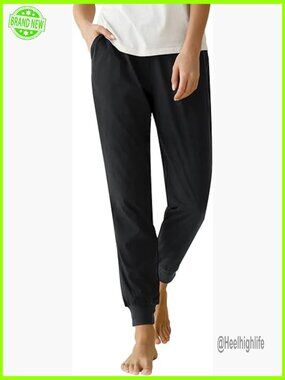 Cotton Pajama Joggers Sleep Lounge Pants with Pockets
